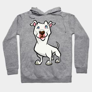 White Pit Bull Hoodie